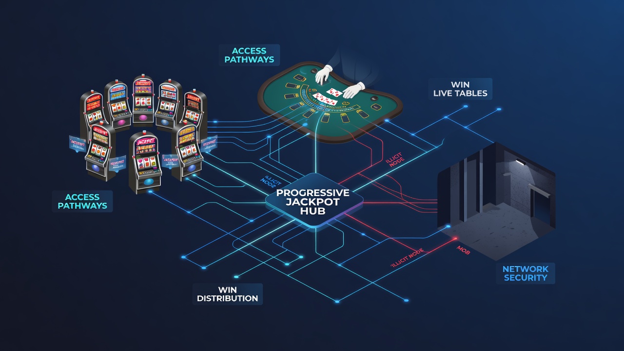 Netwerkstromen tussen live tafels en mobiele platforms voor progressieve prijzen