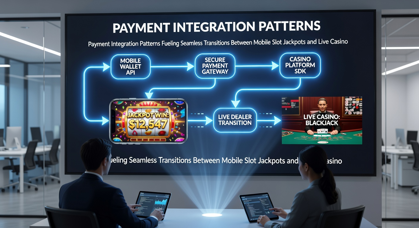 Diagram van realtime betalingsintegratie tussen mobiele en live casino platformen