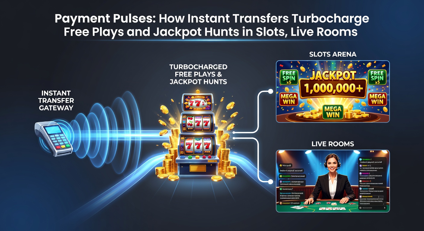 Live dealer tafel in actie met overlay van snelle betalingspijlen die free plays en winsten verbinden in een casino-omgeving